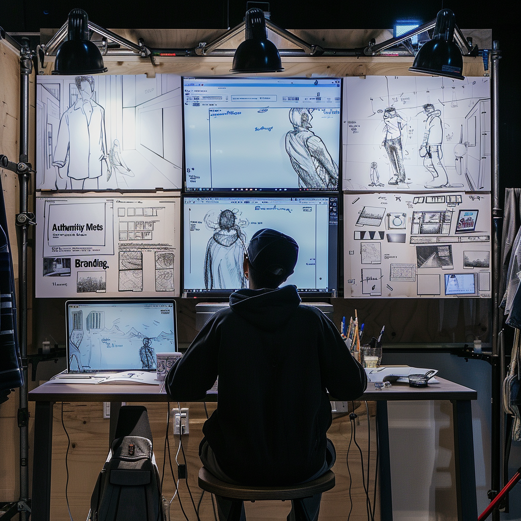 Human and AI collaboration in content creation